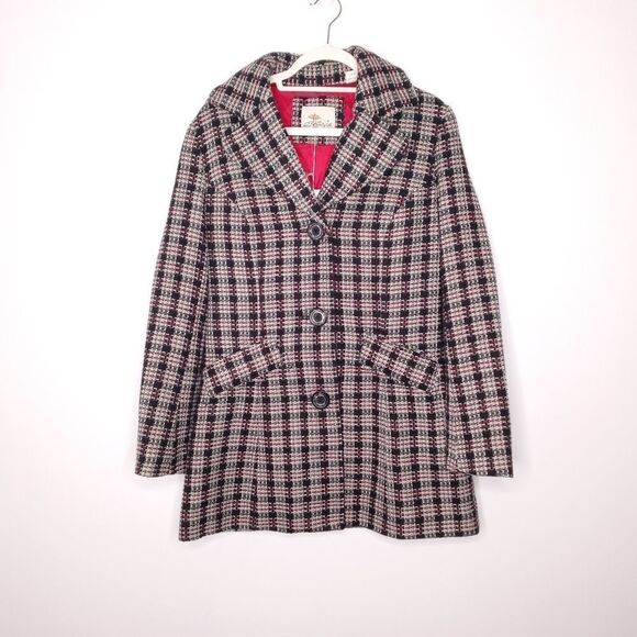 Bob Jimley Aka checked button down heavy coat - Picture 2 of 7